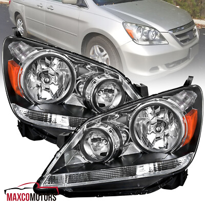 #ad Headlights Fits 2005 2007 Honda Odyssey Replacement Halo Lamps LeftRight 05 07 $183.49