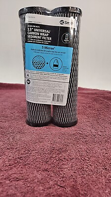 #ad AO Smith AO WH PRE RCP2 2.5quot; Universal Carbon Wrap Sediment Filter 2 Pack New $16.00