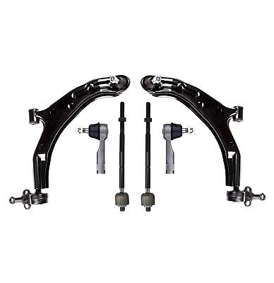 #ad 6 pc Suspension Kit for Nissan Sentra 01 06 Lower Front Control Arm Tie Rod Ends $81.19