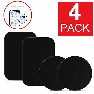 #ad 4 Pack Metal Plates Sticker Replace For Magnetic Car Mount Magnet Phone Holder $4.09