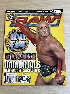#ad WWE Raw Magazine April 2005 Hall of Fame Hulk Hogan $10.49