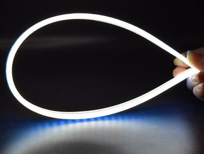 #ad 2x 60cm Flexible White Car Soft Tube LED Strip Light DRL Daytime Running Lamp $9.27