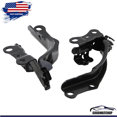 #ad New Fit For Camry 2018 2019 2020 2021 Hood Hinge Right amp; Left Pair Set Black $25.05