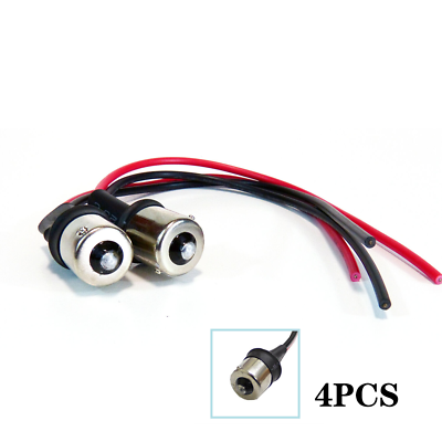 #ad 4pcs 7506 1156 180° Male Adapter Wiring Harness Light Bulb Tail Signal Retrofit $10.01