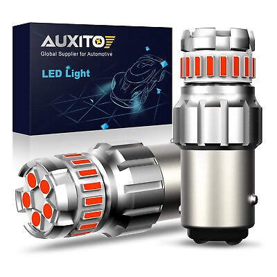 #ad Auxito 1157 7528 2357 2057 LED Brake Stop Tail Light Bulbs Pure Red Kit Bright A $13.29