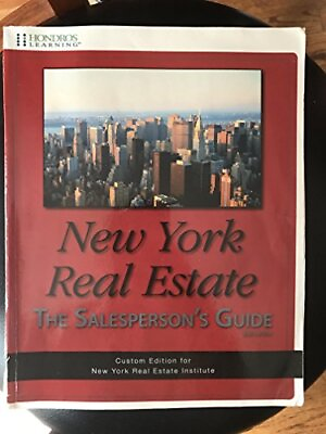 #ad New York Real Estate The Salesperson#x27;s Guide Custom Edition for NYREI $29.03