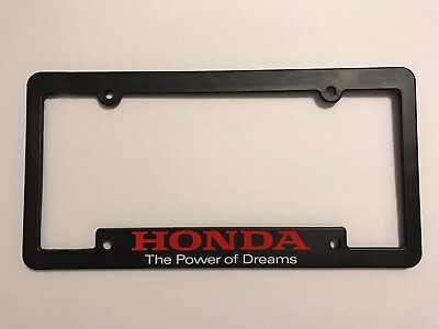 #ad Genuine Honda quot;The Power of Dreamsquot; Brand New License Frame Plate $9.95