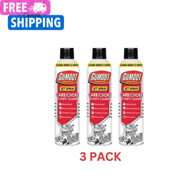 #ad Gumout Carb And Choke Carburetor Cleaner 14 Oz. Engine Parts Spray 3 pack $17.00