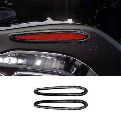 #ad For Benz GLC X254 2023 2024 Carbon Fiber look Rear Fog Light Lamp Frame Trim 2P $37.99