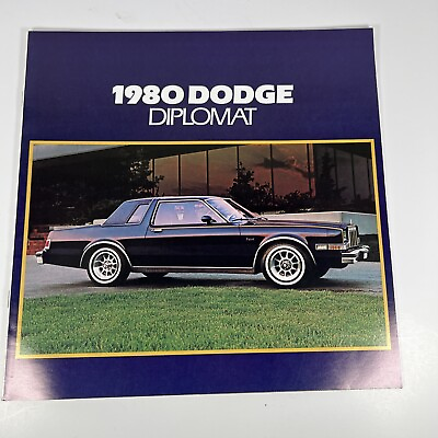#ad 1980 Dodge Diplomat Original Car Sales Brochure Catalog $7.99
