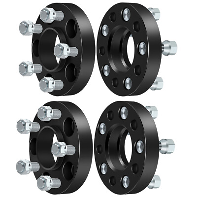 #ad For Ford Mustang Explorer 4 Pcs 1quot; 25mm 5x4.5 14x1.5 studs wheel spacers $56.99