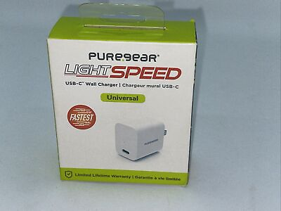 #ad Pure Gear Light Speed 20W USB C Universal Fast Wall Charger White $11.42