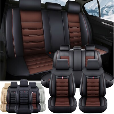 #ad Fits For Toyota Tundra 2008 2024 Car 5 Seat Cover Leather Front Rear Set Cushion $87.90