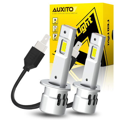 #ad 2X AUXITO ERROR FREE H1 LED Headlight High Low Beam Bulbs Kit 100W 30000LM 6500K $32.99