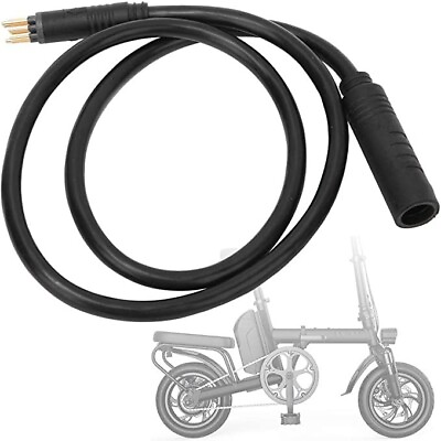 #ad New Electric Bike Hub Motor Cable 9 Pin Male Female 60cm Black 250 1200W Julet $13.99