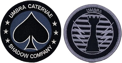 #ad Call Duty Shadow Company Spade Umbra Catervae Patch 2PC HOOK BACKING $13.99