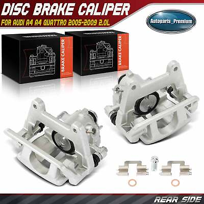 #ad 2x Rear Left amp; Right Brake Caliper with Bracket for Audi A4 A4 Quattro 2005 2009 $98.99