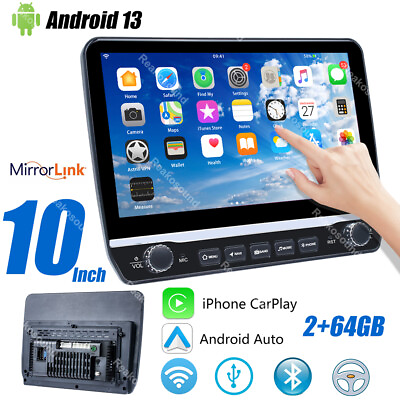 #ad 264G Double 2 Din Apple Carplay 10#x27;#x27; Android 13 Car Radio Stereo GPS Navi BT FM $108.50