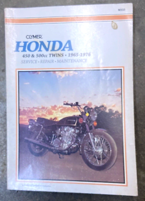 #ad Clymer service manual Honda 450 500 twins #x27;65 76 $17.00