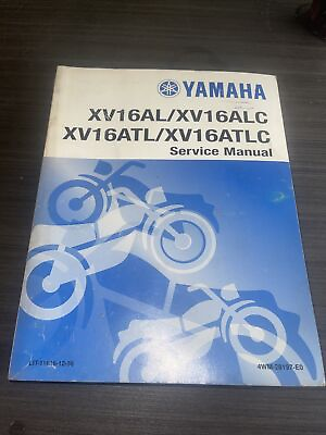 #ad Yamaha XV16AL ALC ATL ATLC Motorcycle Factory Service Manual Repair Book $34.99