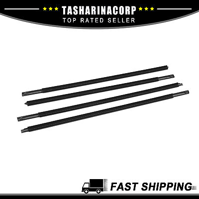 #ad Piece of 4 Window Weatherstrip Trim Seal Belt fit for Dodge for Ram 55112376AH $76.49