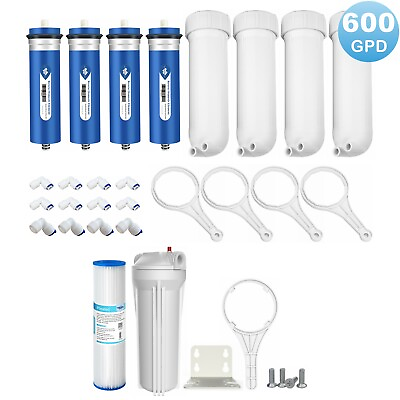 #ad 600 GPD RO Membrane Maple Syrup Reverse Osmosis Washable Pleated Filter Housing $257.99