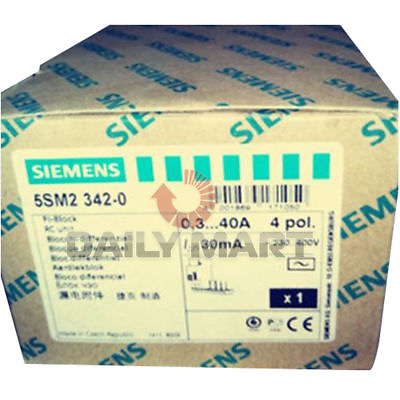 #ad New in Box Siemens 5SM2 342 0 RC Circuit Breaker Module Unit 4P 6 40A 5SM23420 $309.94