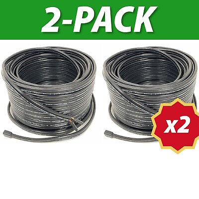 #ad 2 PACK 75ft 16 2 Cable Wire 16 AWG Low Voltage Landscape Lighting 150ft total $34.99
