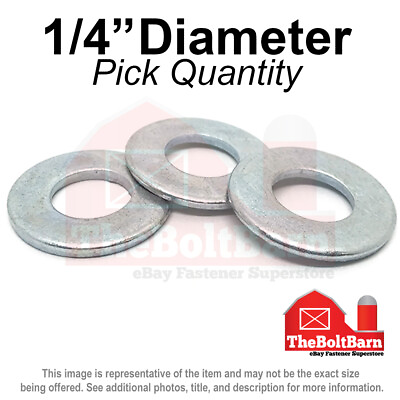 1 4quot; SAE Flat Washers Low Carbon Steel Zinc Plated Pick Quantity $115.92
