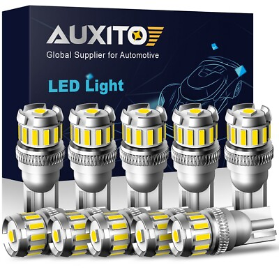 #ad AUXITO 2825 168 194 LED T10 License Light Plate Bulbs 6000K Super Bright White $20.99