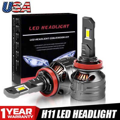 #ad US H11 LED Headlight Bulbs Low Beam Conversion Kit Super Bright White 150W 12V $37.98