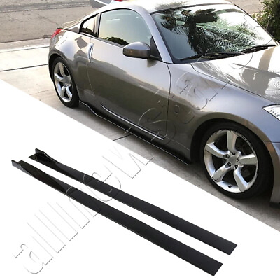 #ad #ad Carbon For Nissan 350Z 370Z 78.7quot; Side Skirt Extension Rocker Panel Splitter CAO $62.95