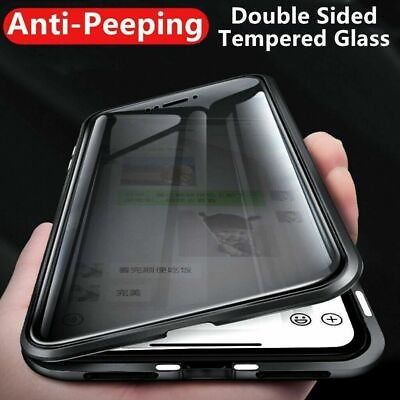 #ad 360 Protective Magnetic Anti Spy Privacy Case For iPhone 11 12 13 PRO MAX XR 87 $13.40