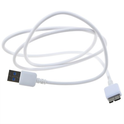 #ad White USB 3.0 Data Cable Power Cord for Seagate SRD00F1 SRDOOF1 1TB Hard Disk $7.29