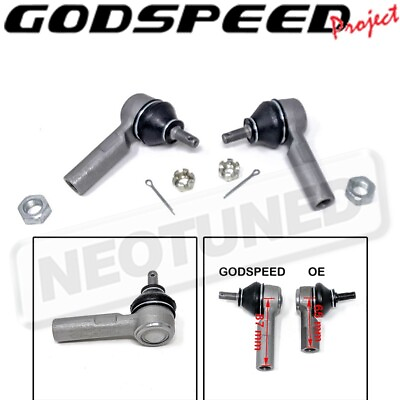 #ad GODSPEED EXTENDED TIE ROD ENDS KIT OE REPLACEMENT FOR CIVIC COUPE SEDAN 2001 05 $65.00