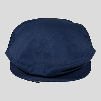 #ad Newsboys Plain Blue YoungAn Hat Cap Blue Snapback Vtg $12.98
