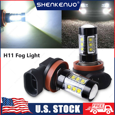 #ad 2x H8 H11 H16 LED Fog Driving Light Bulbs High Power 50W Lamp 6000K Super White $15.99