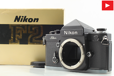 #ad 【TOP MINT in BOX】 Nikon F2 Titanium Titan with Name Eye Level Body from JAPAN $1898.98