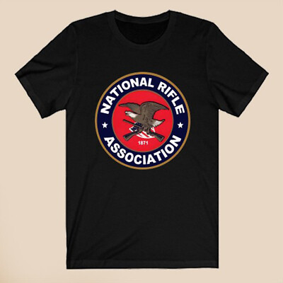 #ad #ad National Rifle Association Logo Men#x27;s Black T Shirt Size S 3XL $16.99