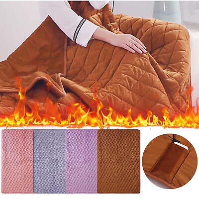 #ad USB Electric Office Blanket Pad Blanket Heating Multifunctional Hand Knee Warmer $32.67