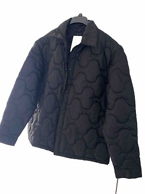 #ad H amp;M Mens Light Jacket In Black Large Size $25.00