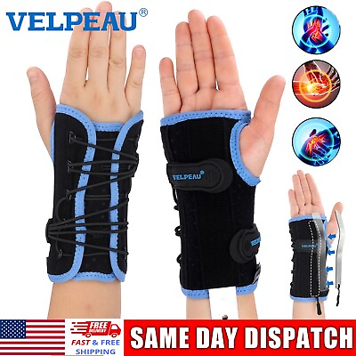 #ad Velpeau Wrist Brace for Carpal Tunnel Pain Relief with Cushioned amp; Metal Splint $20.99