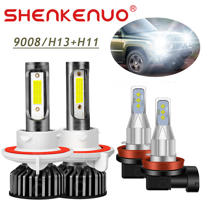 #ad LED 9008 Headlight Kit H11 Fog Lights For Nissan Sentra 2004 2012 Super Duty $39.99