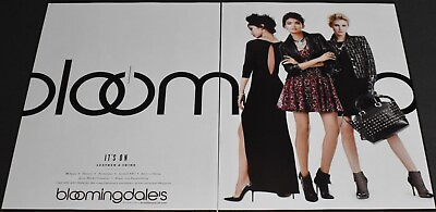 #ad 2012 Print Ad Sexy Heels Long Legs Fashion Lady Blonde Bloomingdale#x27;s Dress Art $10.98