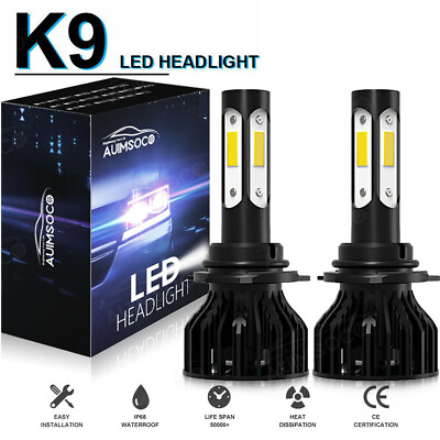 #ad White 9006 HB4 LED Headlight Low Beam Bulbs 6000K Super Bright Upgrade Kit $29.99