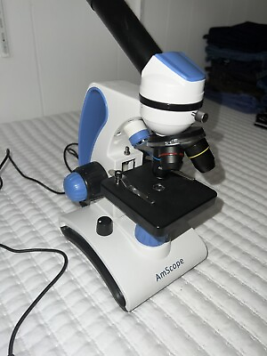 #ad AmScope 40X 1000X Dual Light Glass Portable Student Microscope $34.00