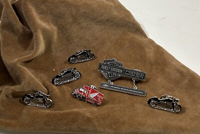 #ad VintageTransportation Collectible Metal pins Harley American Honda Motor Co $15.00