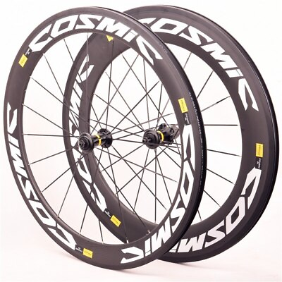 #ad #ad 700C Tubular Carbon Fiber Road Bike Wheelset Clincher Bicycle Wheels Disc Brake $622.50