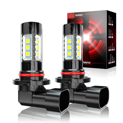 #ad 9140 9145 LED Fog Light Bulbs for 03 06 GMC Sierra 1500 2500 HD 6000K Lamp 2pc $10.99