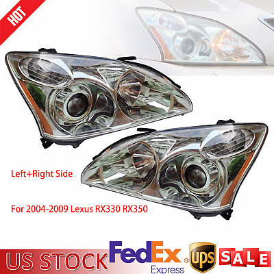 #ad For 2004 2009 Lexus RX330 RX350 RX400h HIDHalogen Headlights Assembly 1 Pair $184.00